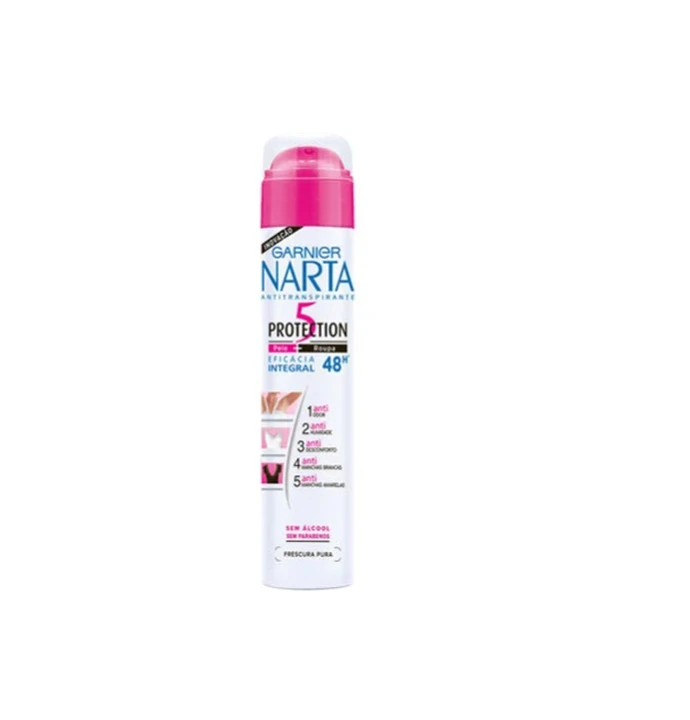 Antirestiparant Deo GARNIER NARTA PROTECTION 5 0% ALCOOL 200 ml